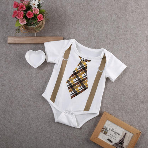 Romper Baby Boy Gentleman Jumpsuit Romper - TheLoveElement