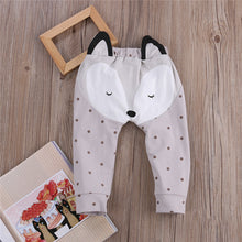 Cotton baby pants with fox print - TheLoveElement