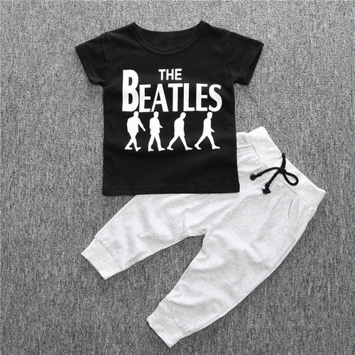 Baby Beatles Set T-shirt Tops + Long Pants - TheLoveElement